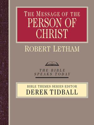 cover image of The Message of the Person of Christ